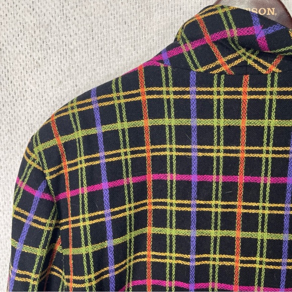 Vintage The Limited Wool Blend Blazer Women L Jacket Groovy 80s 90s USA Made - Picture 14 of 16